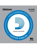 PL010 SINGLE PLAIN STEEL STRING