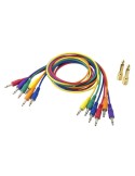 SQ-CABLE-6 Set con 6 cavi mini-patch colorati mono e due adattatori