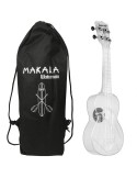 KA-SWT - UKULELE SOPRANO WATERMAN - TRANSPARENT ICE - C/BORSA