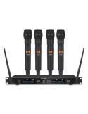 BE-1040/4MIC- 4-channel Diversity UHF set, 4 Handheld Microphones - 501.0/511.5/524.0/538.5 MHz;