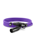 XLR3M-PU PURPLE Cavo XLR Professionale Neutrik 3 metri