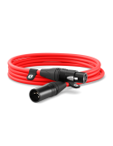 XLR3M-R RED Cavo XLR Professionale Neutrik 3 metri