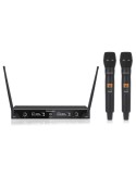 BE-1020/2MIC-2 - 658.1 / 670.4 MHz Dual diversity UHF set, 2 handheld microphones + receiver