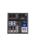 MIOMIX 202M MULTIMEDIA MIXER PROFESSIONALE 4-CANALI CON MEDIA PLAYER, BT & EFFETTO ECO DIGITALE